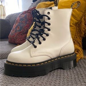 Dr. Martens, Jadon 8-Eye Leather Platform Boot for Men and Women